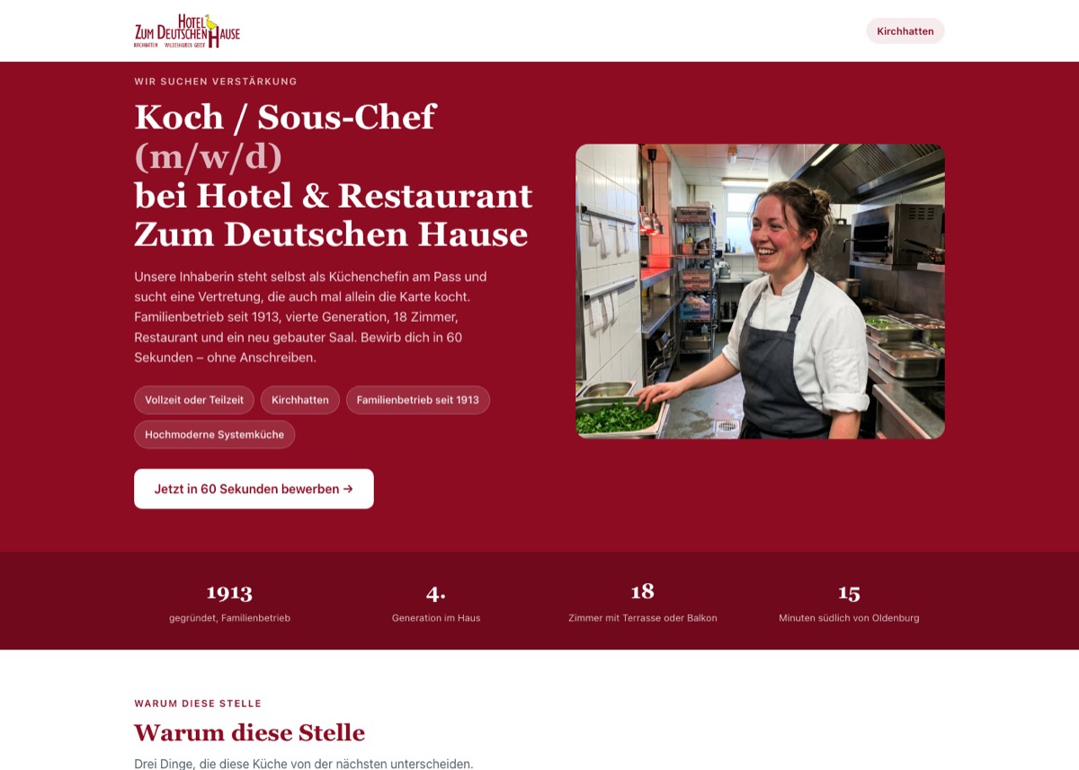 Bewerberseite Zum Deutschen Hause